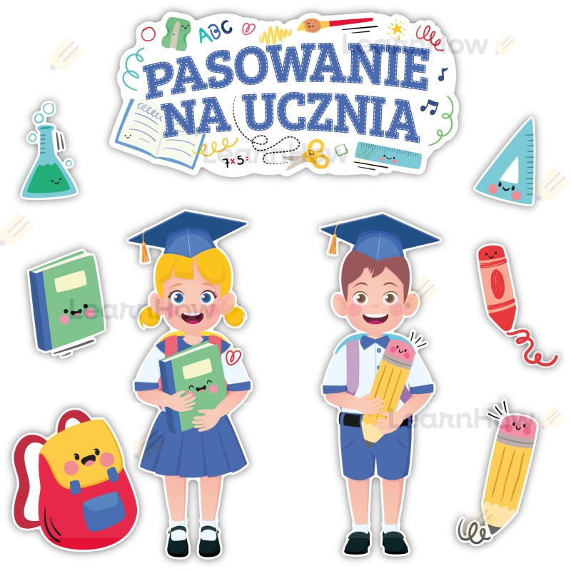 DEKORACJE SZKOLNE - PASOWANIE NA UCZNIA XL (9 szt., jednostronne) - LH-DSZ45_min_00.jpg