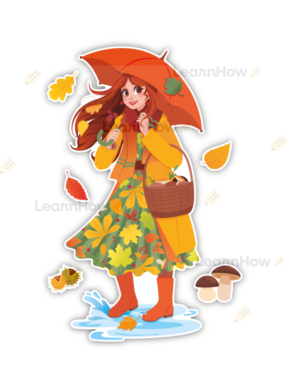 DEKORACJE JESIENNE - PANI JESIEŃ Z PARASOLEM (6 szt., jednostronne) - LH-DJ21_min_01.png