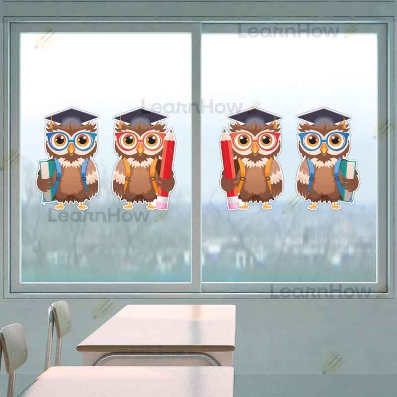 DEKORACJE SZKOLNE - DUŻE SOWY W BIRETACH 01 (2 szt., dwustronne) - LH-DSZ47_min_03.jpg