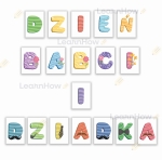 LITERY DEKORACYJNE - DZIEŃ BABCI I DZIADKA