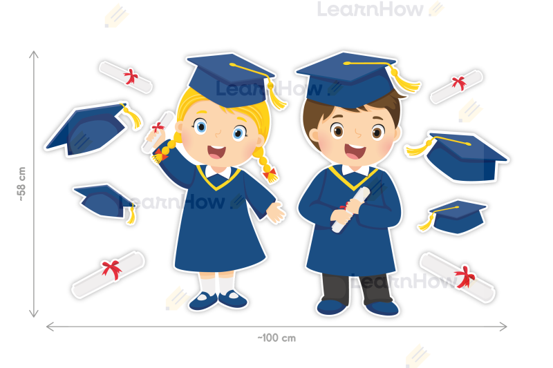 DEKORACJE SZKOLNE - DZIECI W BIRETACH - XXL 01 (10 szt., jednostronne) - LH-DSZ50_min_02.png