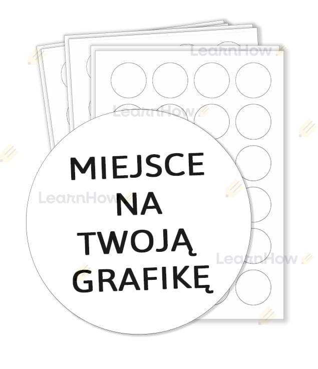 Naklejki z twoją grafiką, okrągłe naklejki z własnym logo