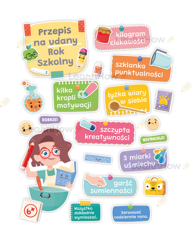 DEKORACJA KLASOWA - PRZEPIS NA UDANY ROK SZKOLNY (21 szt., jednostronne) - LH-DK21_min_01.png
