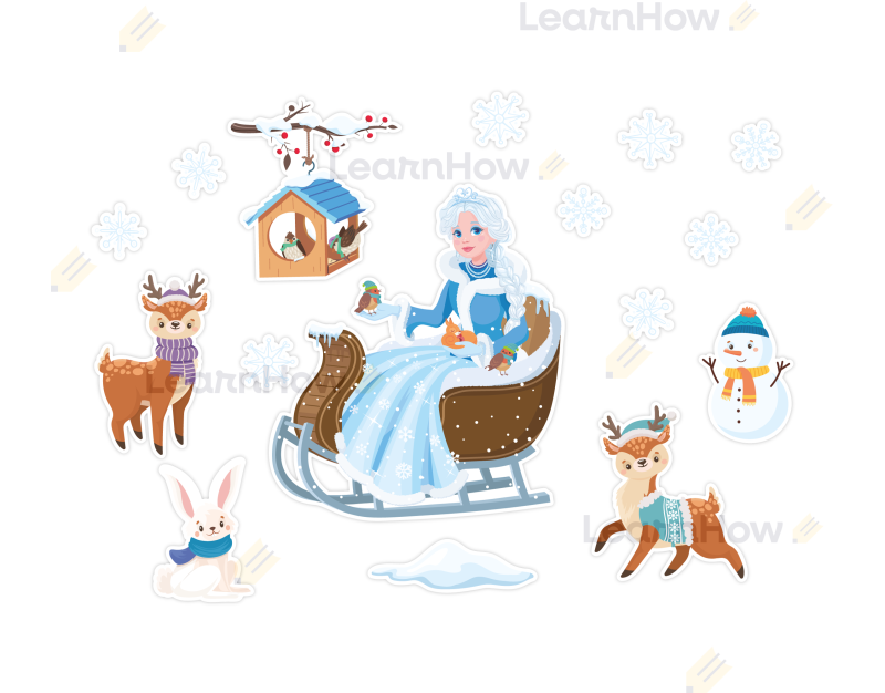 DEKORACJE ZIMOWE - PANI ZIMA W SANIACH (16 szt., dwustronne) - LH-DZ25_min_01.png