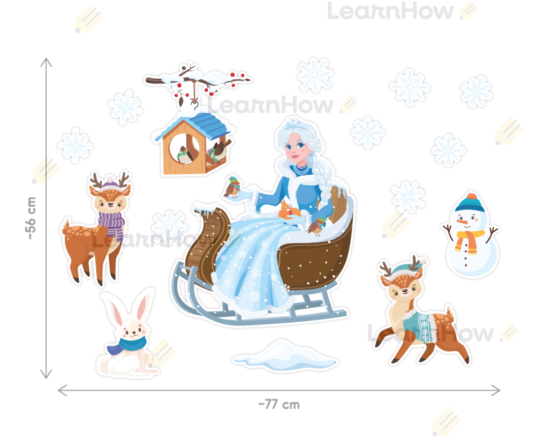 DEKORACJE ZIMOWE - PANI ZIMA W SANIACH (16 szt., dwustronne) - LH-DZ25_min_02.png