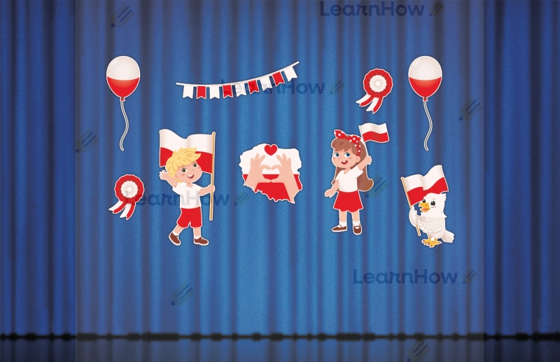 Dekoracja Patriotyczna - Dzieci z dodatkami XL (9 szt., jednostronne) - LH-DKP20_min_03.jpg