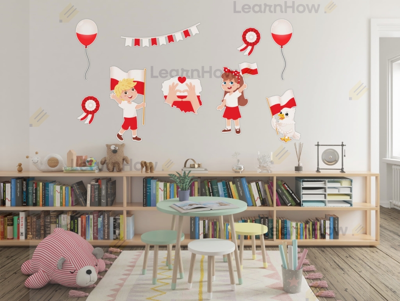 Dekoracja Patriotyczna - Dzieci z dodatkami XL (9 szt., jednostronne) - LH-DKP20_min_04.jpg