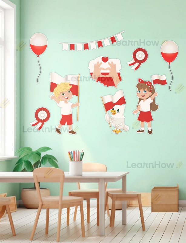 Dekoracja Patriotyczna - Dzieci z dodatkami XL (9 szt., jednostronne) - LH-DKP20_min_06.jpg