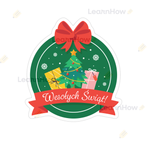 MAGNES UPOMINEK - WESOŁYCH ŚWIĄT (kształt)