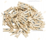 KLAMERKI MINI SPINACZE 4,5CM (100szt.)