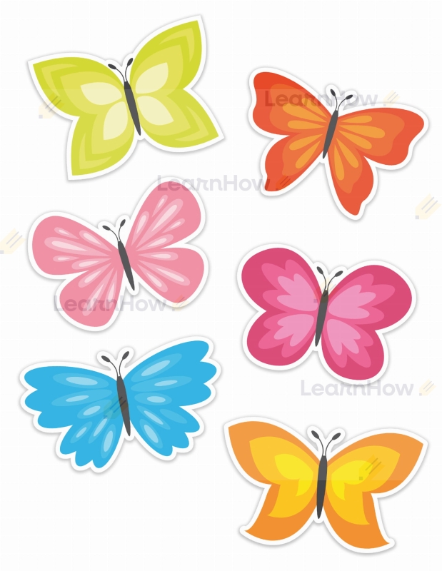 Dekoracje okienne wiosenne, dekoracje do szkoły wiosna motyle