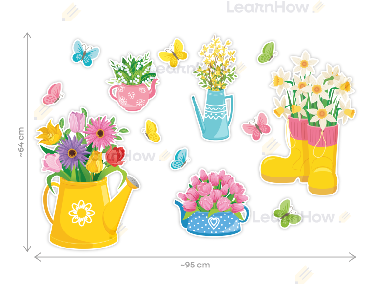 DEKORACJE WIOSENNE - KWIATKI W KONEWKACH (13 szt., dwustronne) - LH-DW69_min_02.png