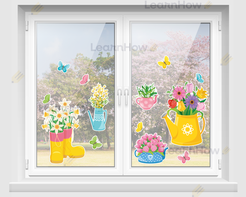 DEKORACJE WIOSENNE - KWIATKI W KONEWKACH (13 szt., dwustronne) - LH-DW69_min_04.png