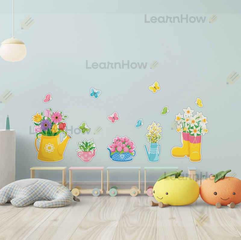 DEKORACJE WIOSENNE - KWIATKI W KONEWKACH (13 szt., dwustronne) - LH-DW69_min_05.jpg