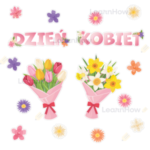 DEKORACJA OKOLICZNOŚCIOWA - DZIEŃ KOBIET - KOMPOZYCJA