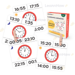 KLAMERKOWE ZADANIA - KTÓRA JEST GODZINA? (22 karty + 15 klamerek)