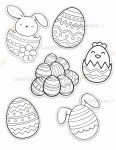 WYCINANE KOLOROWANKI - ZESTAW WIELKANOC