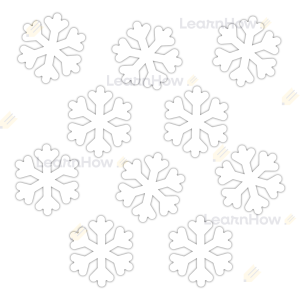 DEKORACJE ZIMOWE - PŁATKI ŚNIEGU - ŚNIEŻYNKI DUŻE