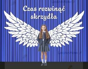 DEKORACJA SZKOLNA - SKRZYDŁA - FOTOKURTYNA DO ZDJĘĆ (50 elementów)