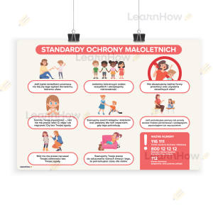 PLAKAT INFORMACYJNY - STANDARDY OCHRONY MAŁOLETNICH (A3)