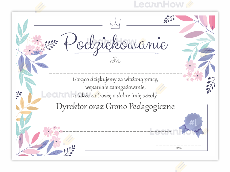 Dyplom podziękowanie podziękowania dla nauczycieli rodziców.png