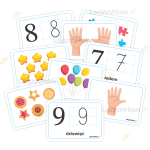 PLANSZE EDUKACYJNE - NAUKA LICZENIA (32 karty, A6)