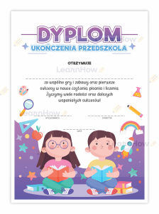 DYPLOM UKOŃCZENIA PRZEDSZKOLA - WYOBRAŹNIA