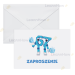 KOPERTA BIAŁA - ZAPROSZENIE SIX SEVEN (67) BRAINROT TREND