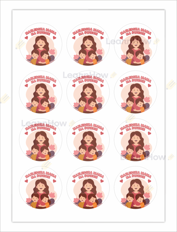 Naklejki najlepsza mama na świecie, upominek na dzień mamy arkusz.png