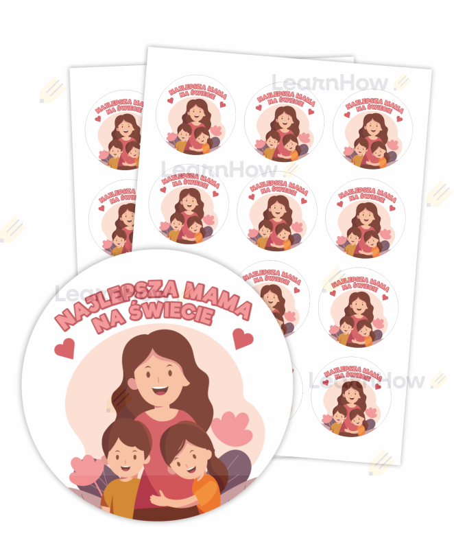 Naklejki najlepsza mama na świecie, upominek na dzień mamy.png