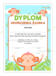 DYPLOM UKOŃCZENIA ŻŁOBKA - MAŁPKI