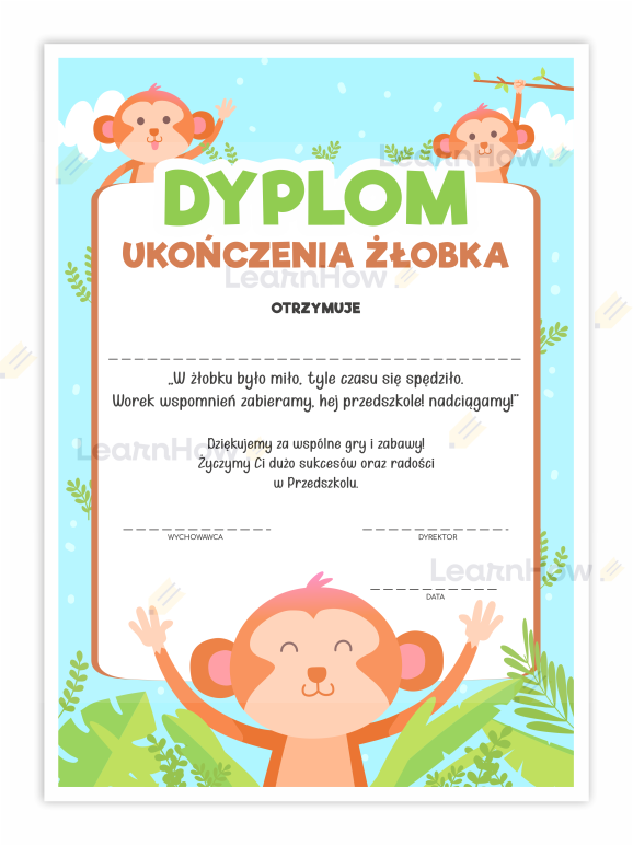 Dyplom ukończenia żłobka - dyplomy szkolne, wierszyk pożegnanie żłobka.png