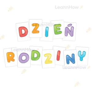 LITERY DEKORACYJNE - DZIEŃ RODZINY (A4)
