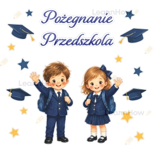 DEKORACJA SZKOLNA NA ZAKOŃCZENIE ROKU  - POŻEGNANIE PRZEDSZKOLA
