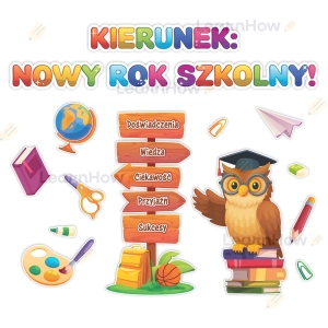 DEKORACJA SZKOLNA - KIERUNEK: NOWY ROK SZKOLNY!