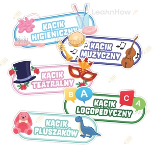 DEKORACJE/OZDOBY - KĄCIKI TEMATYCZNE (24 sztuki)