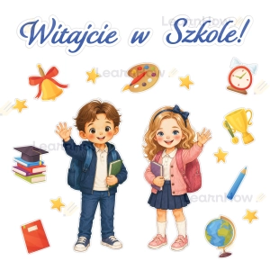 DEKORACJA SZKOLNA - WITAJCIE W SZKOLE! (DUŻA XXL)