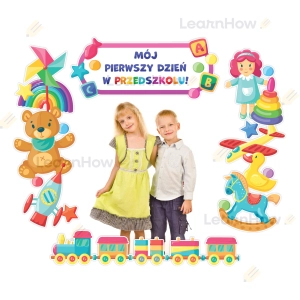 DEKORACJA FOTORAMKA FOTOBUDKA DO ZDJEĆ  - MÓJ PIERWSZY DZIEŃ W PRZEDSZKOLU!
