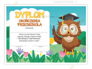 DYPLOM UKOŃCZENIA PRZEDSZKOLA - SÓWKA