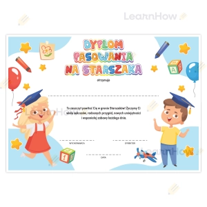 DYPLOM PASOWANIA NA STARSZAKA - DZIECI (A4)