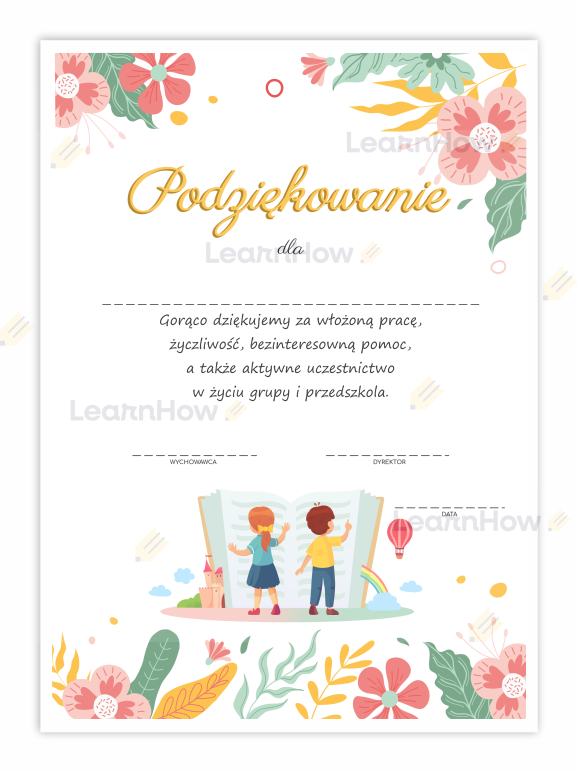 Dyplom podziękowanie przedszkolne dla rodziców - dzieci w przedszkolu.png