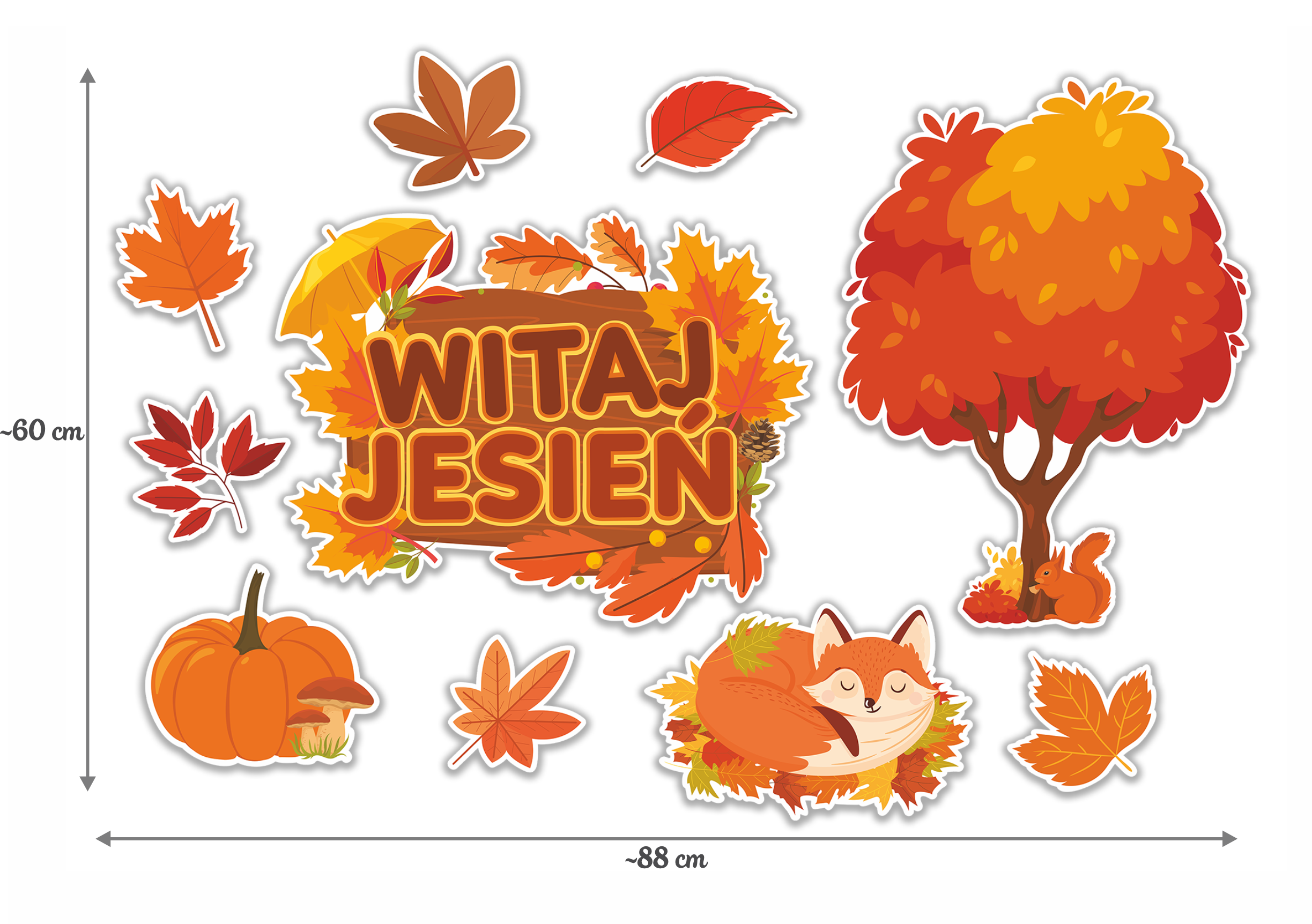 Dekoracja Jesień, Krajobraz jesienny, jesień, witaj Jesień