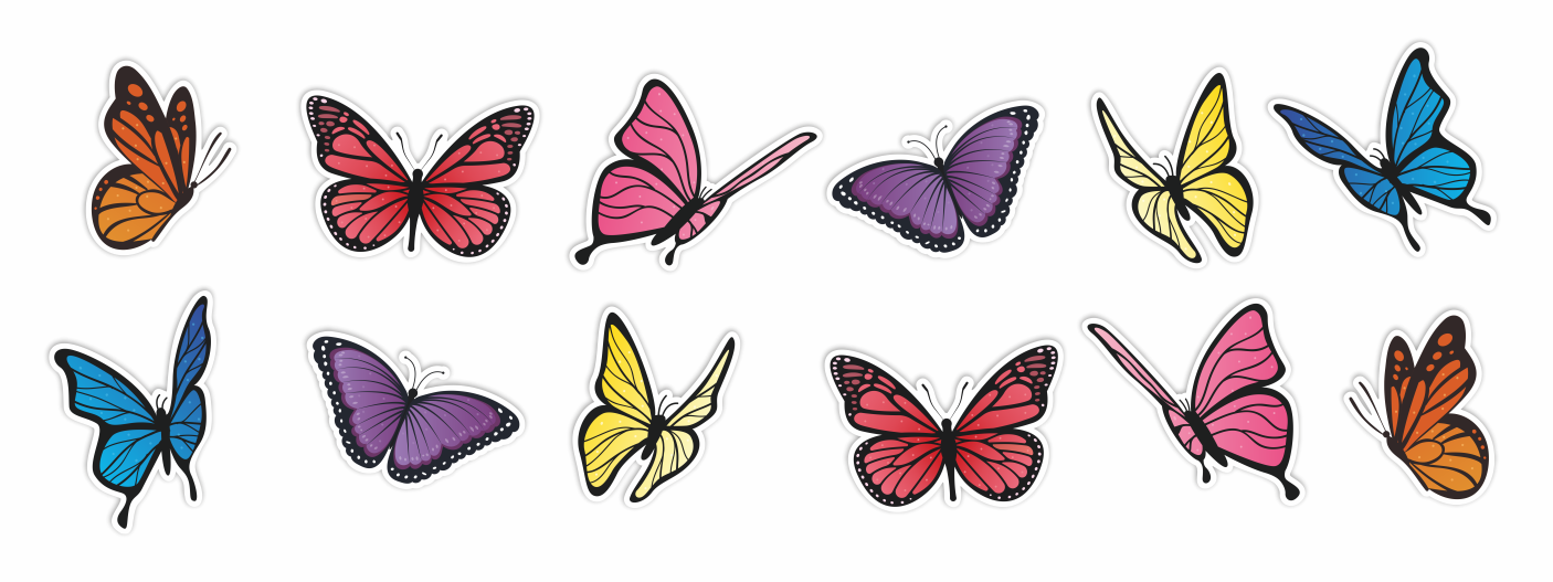 Dekoracja motyle, motylki, dekoracje do żłobka, dekoracje do przedszkola, do szkoły, kwiatki w doniczce, kwiatki doniczkowe, ozdoba kwiatki