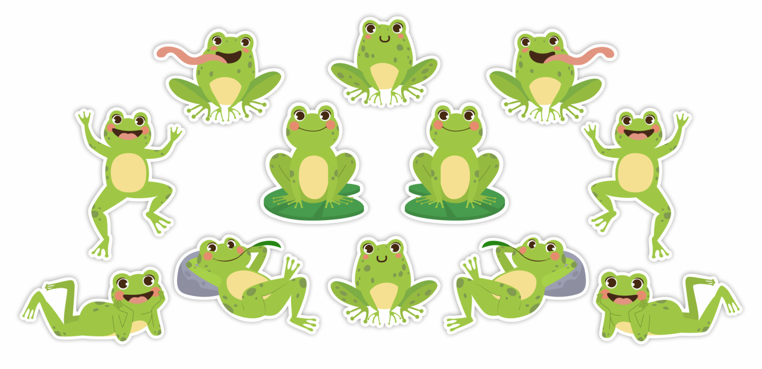 Dekoracja żabki, dekoracje do żłobka, dekoracje do przedszkola, do szkoły, grupa żabki