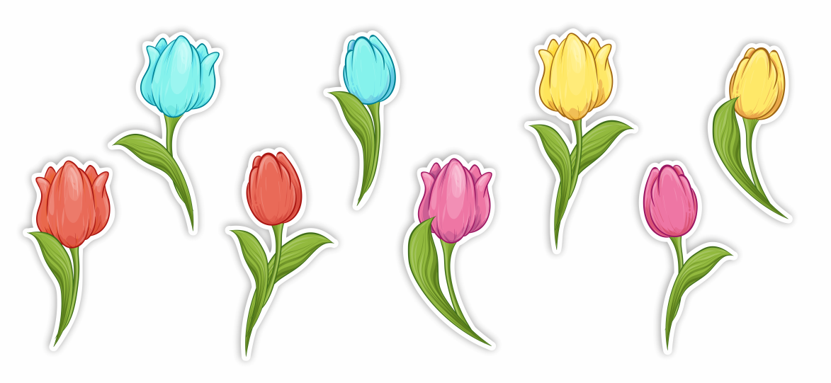 Dekoracja kwiatki, dekoracje do żłobka, dekoracje do przedszkola, do szkoły, kwiatki w doniczce, kwiatki doniczkowe, ozdoba kwiatki