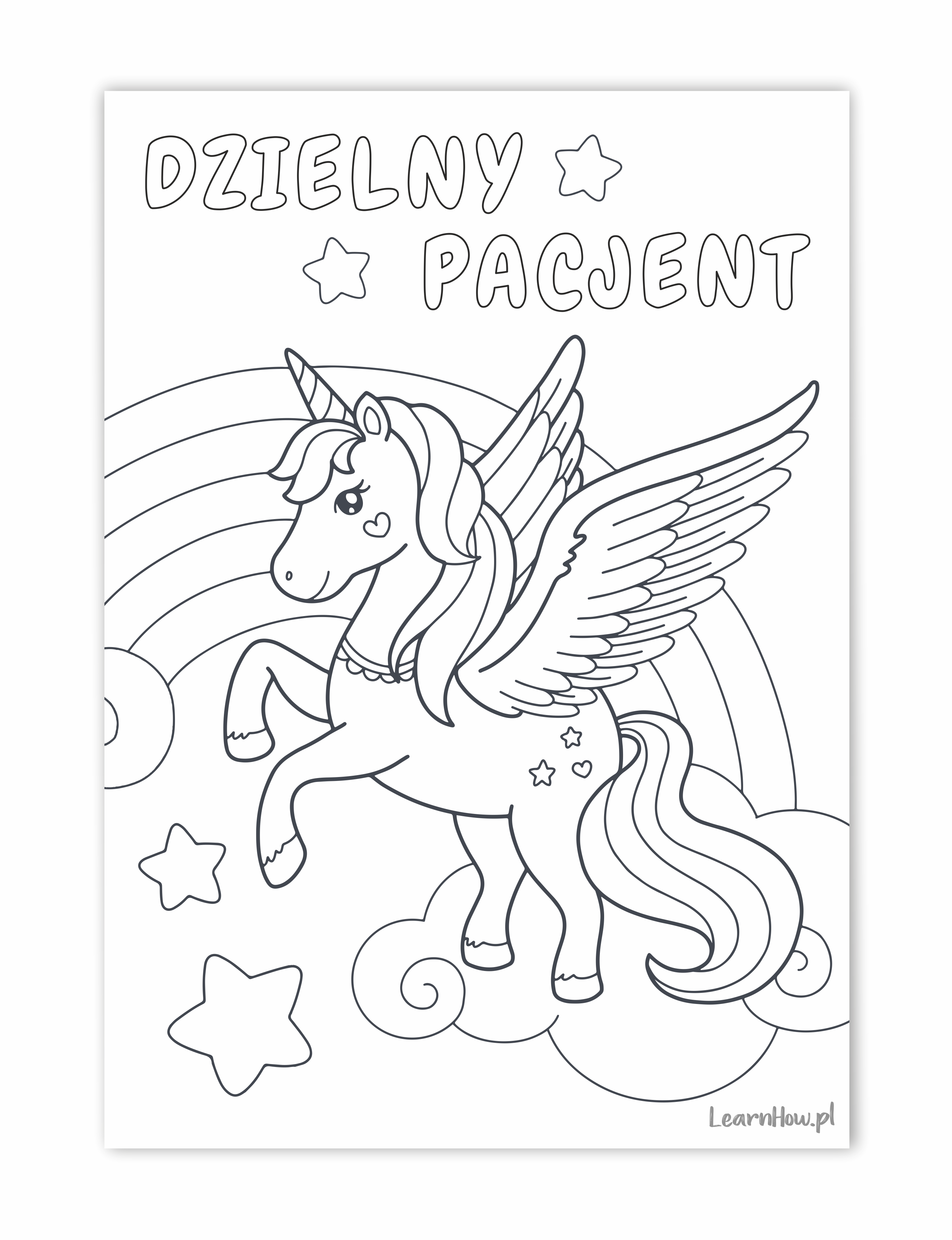 Kolorowanka dzielny pacjent, zestaw kolorowanek dla pacjenta, zestaw kolorowanek do lekarza, kolorowanki do lekarza