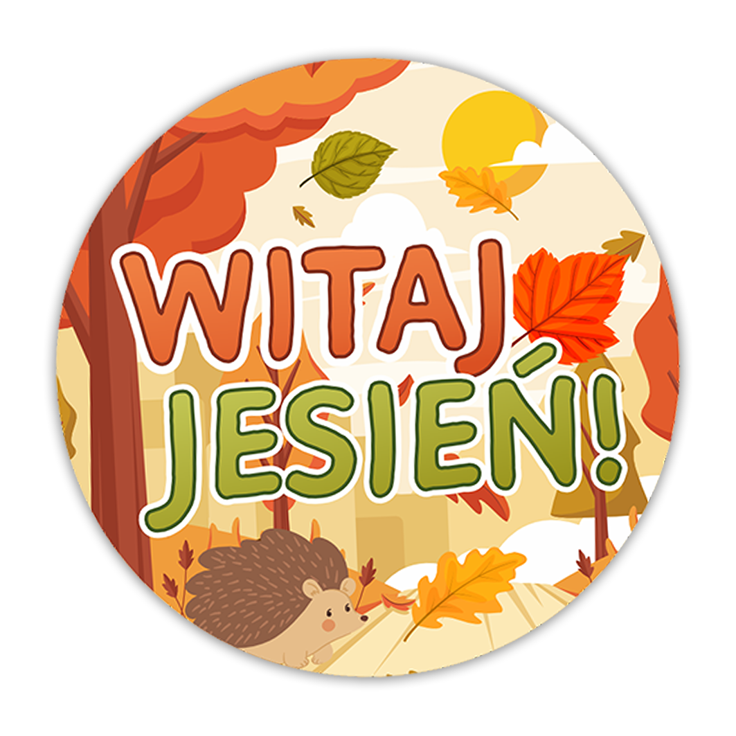 witaj jesień, naklejki jesienne, przywitanie jesieni