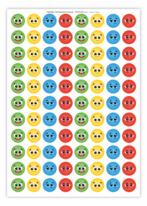 Naklejki motywacyjne, emocji, naklejki szkolne przedszkolne, wczesnoszkolne ocenianie, naklejki oceny, naklejki nastroje, emocje