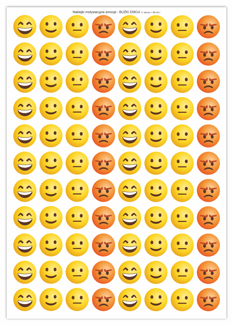 Naklejki motywacyjne, emocji, naklejki szkolne przedszkolne, wczesnoszkolne ocenianie, naklejki oceny, naklejki nastroje, emocje