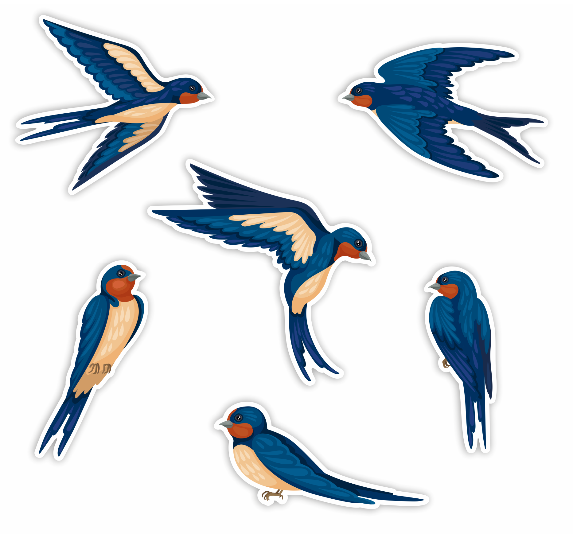 Dekoracja jaskółki, jaskółki, ptaszki, dekoracje do żłobka, dekoracje do przedszkola, do szkoły, kwiatki w doniczce, kwiatki doniczkowe, ozdoba kwiatki